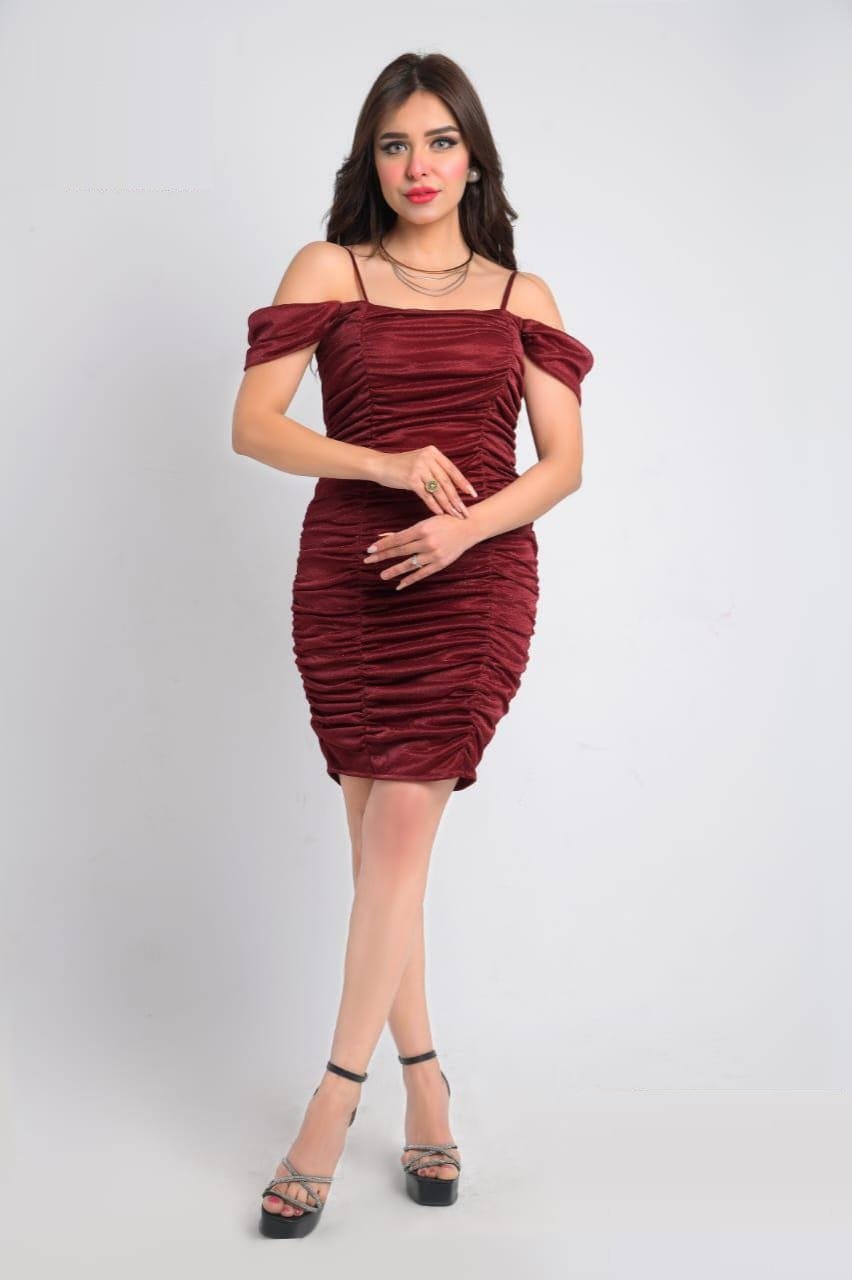 Burgundy Off-Shoulder