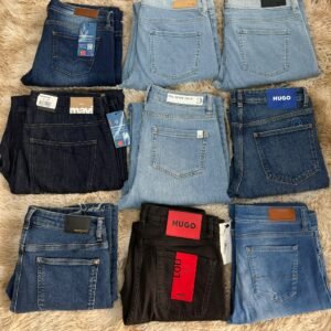 High-Rise Blue Jeans