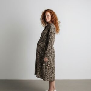 Brown Zebra Dress