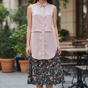 Sleeveless Cashmere Top