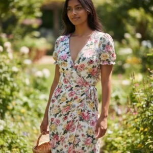 White Floral Dress