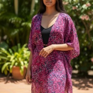 Floral Print Deep V Dress