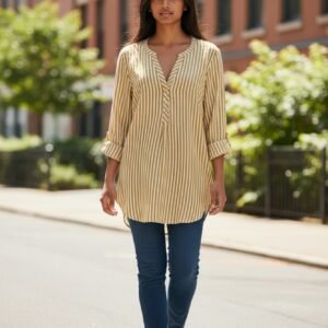 Yellow Striped Blouse