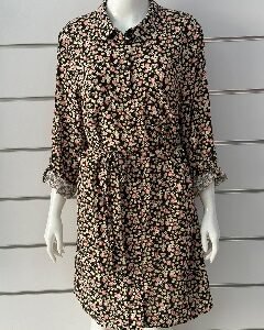 Casual Floral Shirt Dress