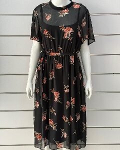 Black Floral Dress