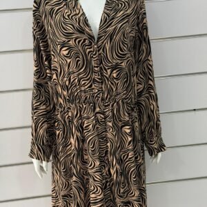 Brown Zebra Dress