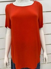 Long Red Half Sleeve Women’s Blouse – Elegant Casual Daily Top