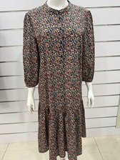Women’s multicolor floral patterned dress with an elegant, soft design