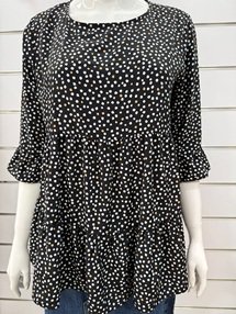 Black Polka Dot Blouse