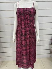 Maroon Printed Dress