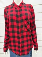 Red Black Plaid Shirt