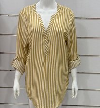 Yellow Striped Blouse