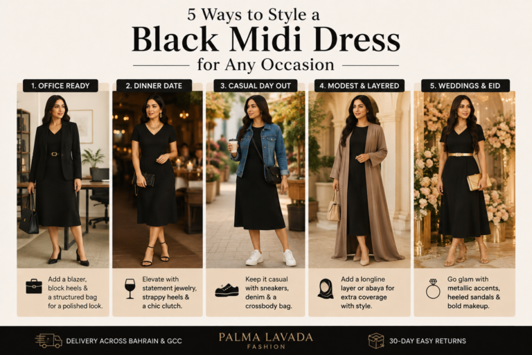 5 Ways to Style a Black Midi Dress for Any Occasion